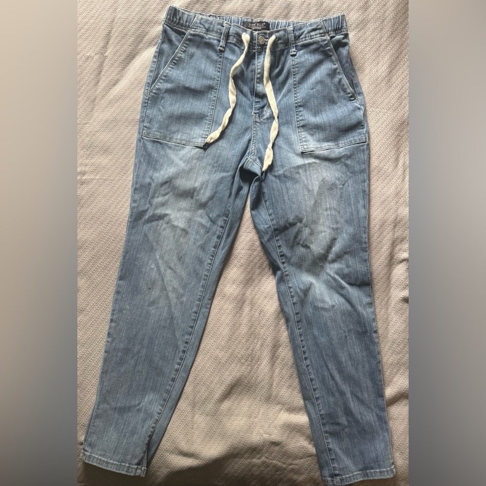 Judy Blue Denim Relaxed Jeans with Drawstring